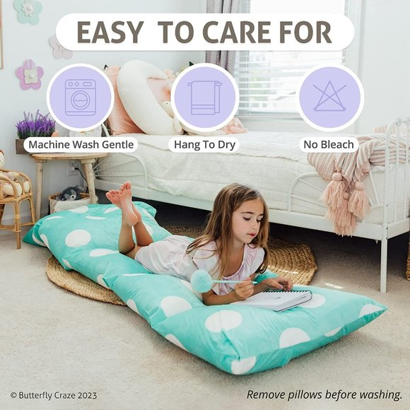 Pillow Bed Lounger, Toddler Nap Mat, Reclining Floor Cushion - Picture 3 of 6